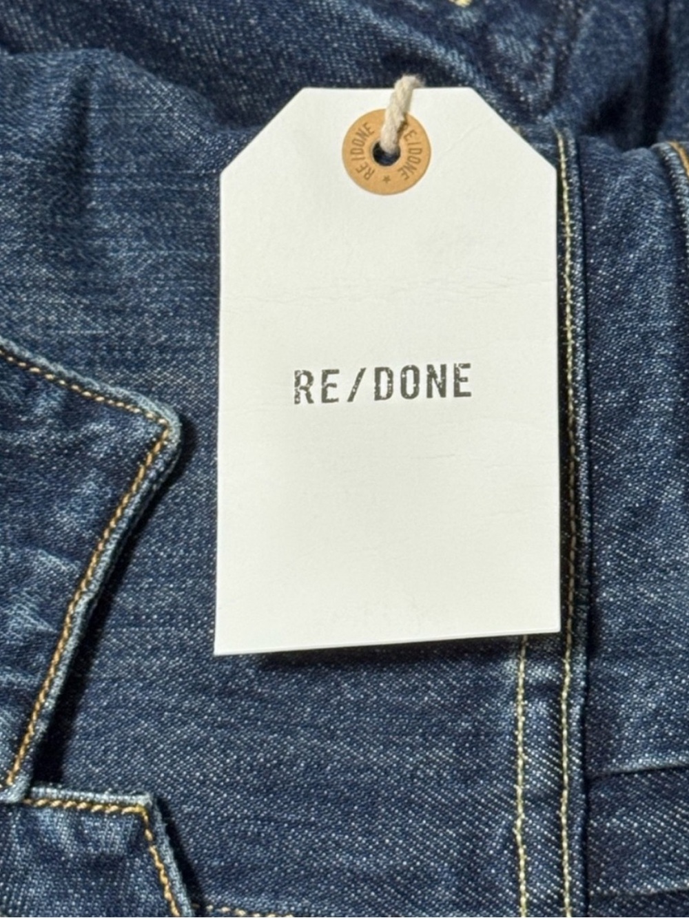 NWT RE/DONE 1 Year Wear Vintage Blue Classic Denim Jacket Mens XL $450 - Picture 5 of 16